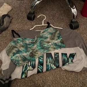 PINK long sleeve and bralette